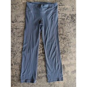 Athleta Womens Gusset Coolmax Athletic Yoga Pull On Legging Gray Size Small